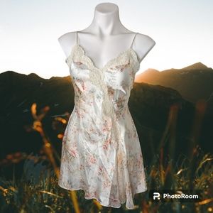 Vintage Valentino floral slip dress small petite